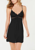 I.n.c. International Concepts Lace & Chiffon Nightgown Lingerie Black XSmall