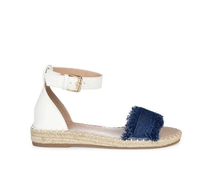 TRISTEEN ESPADRILLE SANDALS IN FABRIC Dark Denim 8