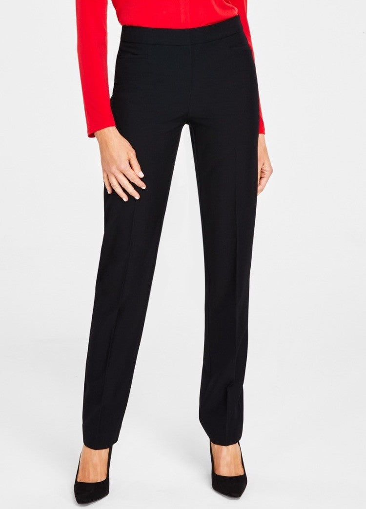 I.N.C. International Concepts L-Pocket Straight-Leg Pants Deep Black 14L