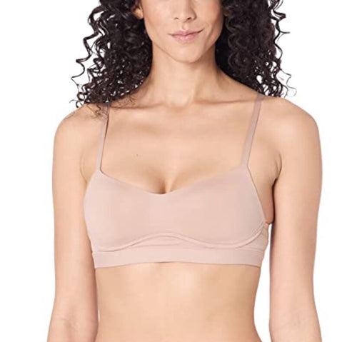 Calvin Klein  Womens Nude Perfectly Fit Flex Lightly Lined Bralette Size L