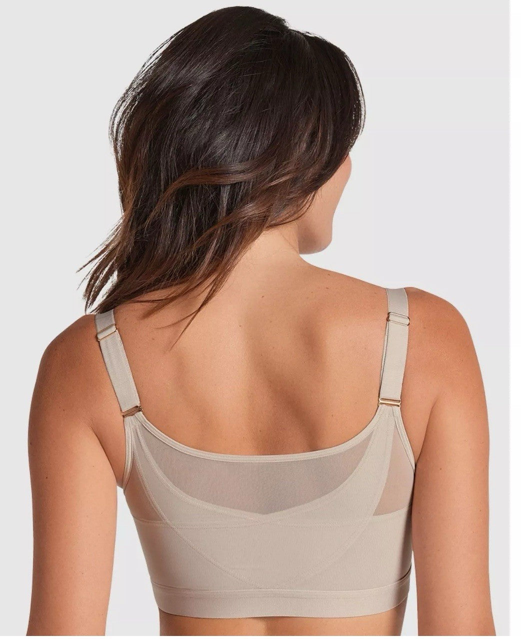 Leonisa Back Support Posture Corrector Wireless Bra Contour Cups 011936 Beige36B