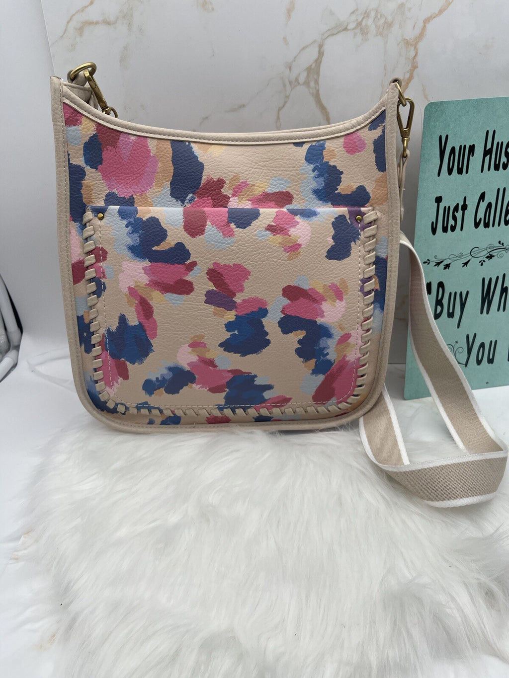 Style & Co Whipstitch Dip Dye Crossbody, Dream Dye Print