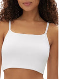 NWT GAP GapBody Logo Comfort Cropped Bralette Bra Sz M Optic White GPW01042