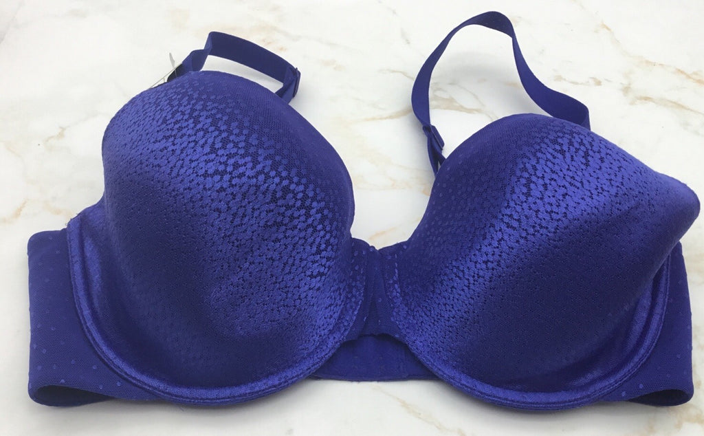 NWOT Wacoal 34DD Back Appeal T Shirt Bra 853303 Blue 110430