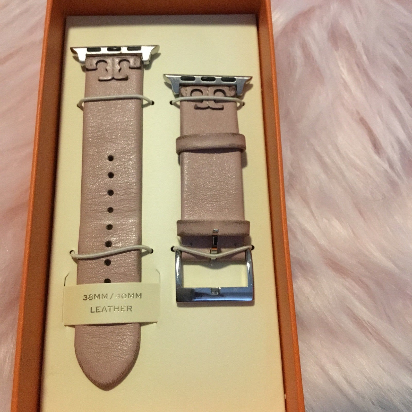 Tory Burch Women's McGraw Blush Band For Apple Watch  Use Condition
