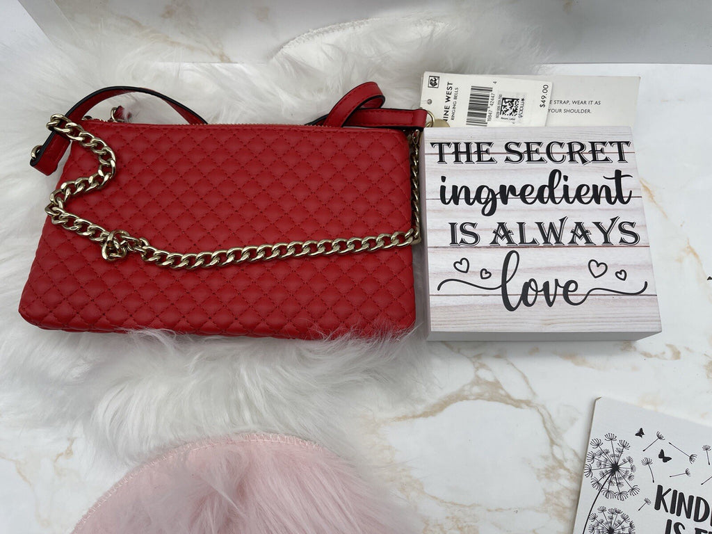 Nine West Ringing Bells Cross Body Bag In Red