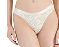 Jenni Womens Spandex Satin Trim Thong - Tiger M