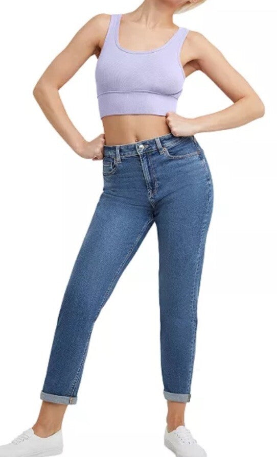 Women's Originals Cozywear Ribbed Longline Bralette OG116 Purple L