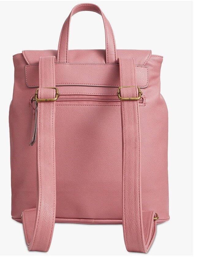 STYLE & CO Hudsonn flap medium women's backpack - Lotus Pink