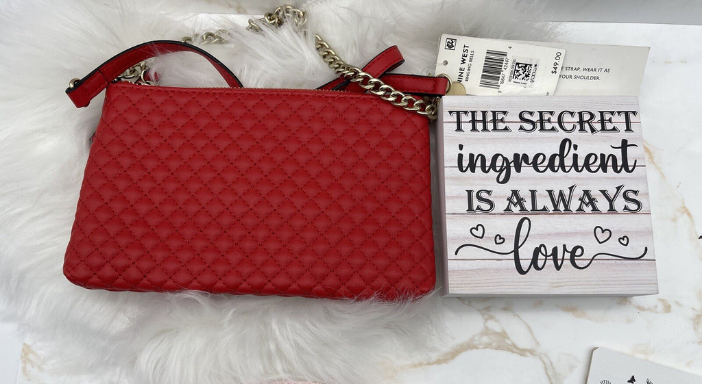 Nine West Ringing Bells Cross Body Bag In Red
