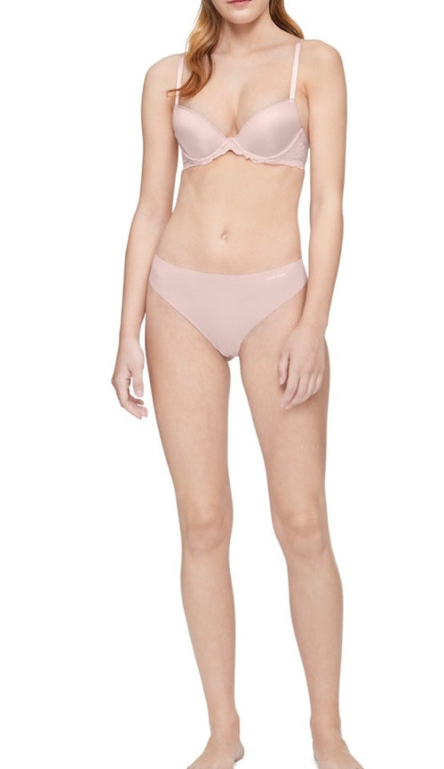 Calvin Klein Seductive Comfort Lace Demi Bra QF1444 Barely Pink 34C