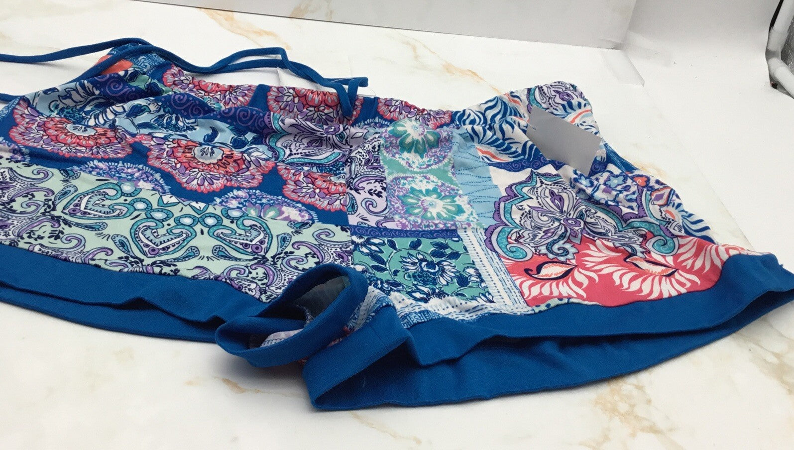 linea donatella Women’s Sleeping Shorts Blue Small Shorts Only 