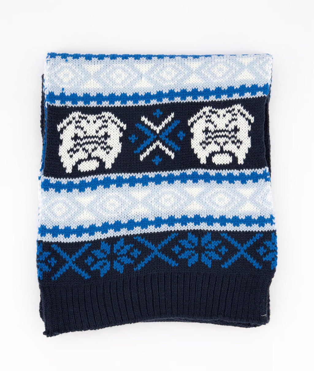 Club Room Mens Womens Unisex Hat and Scarf Gift Set Blue One Size Beanie