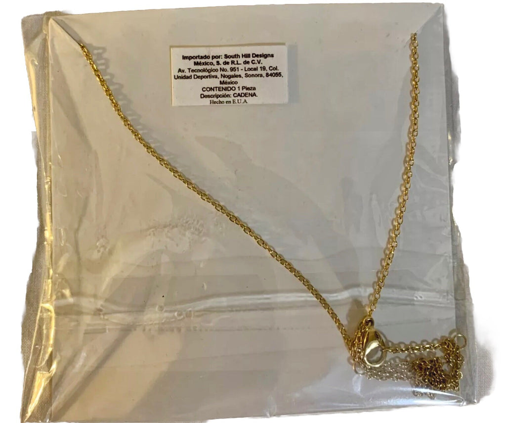 NWT Sealed South Hill Designs "MOM' Gold Chain Necklace 