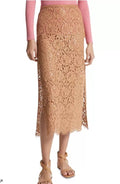 Michael Kors Women's Lace Trim Sequin Skirt, Size 4 Color Sustan
