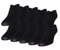  Gold toe Women's 10-Pack Casual Triple-Y Liner Socks Black Size 6-9
