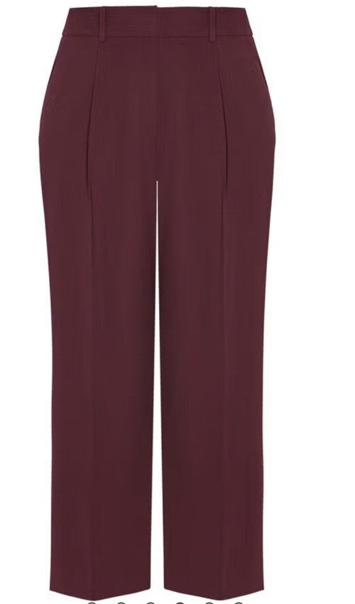 CITY CHIC Trendy Plus Size Audrie Pants Wine Color Size 22