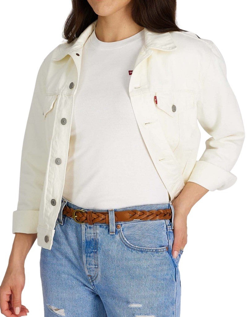 Levi's Women's Braided Leather Skinny Belt XL Tan