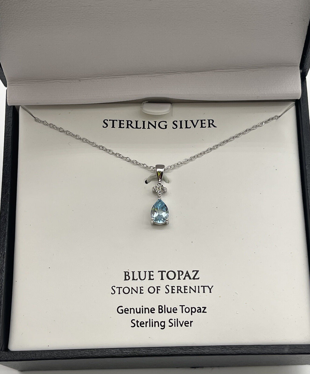 blue topaz stone of serenity necklace