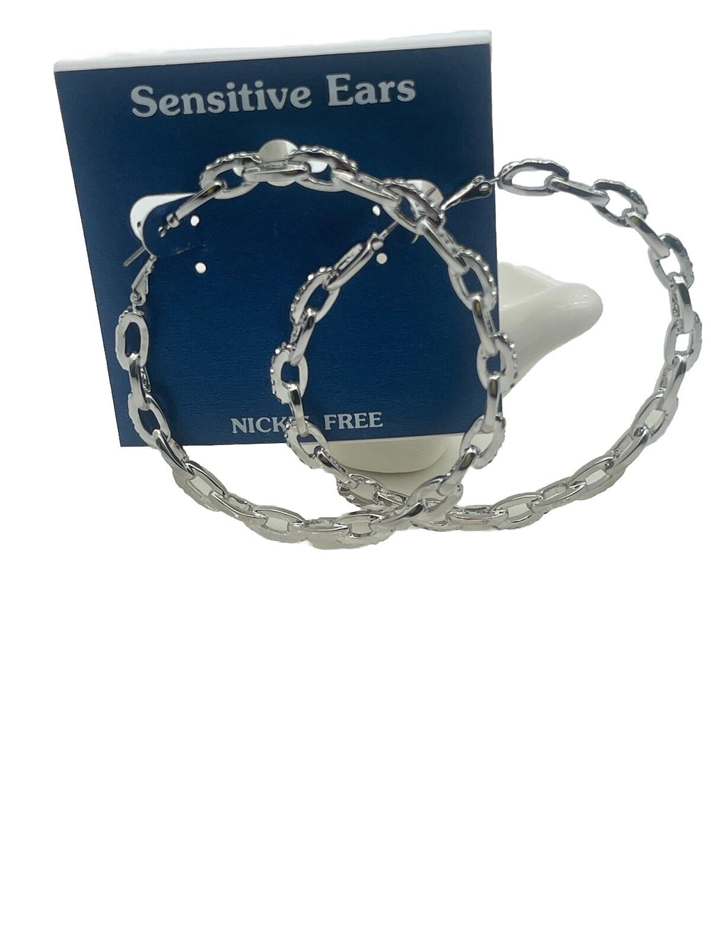 women earrings Sensitive Ears silver toned hoops nickel free