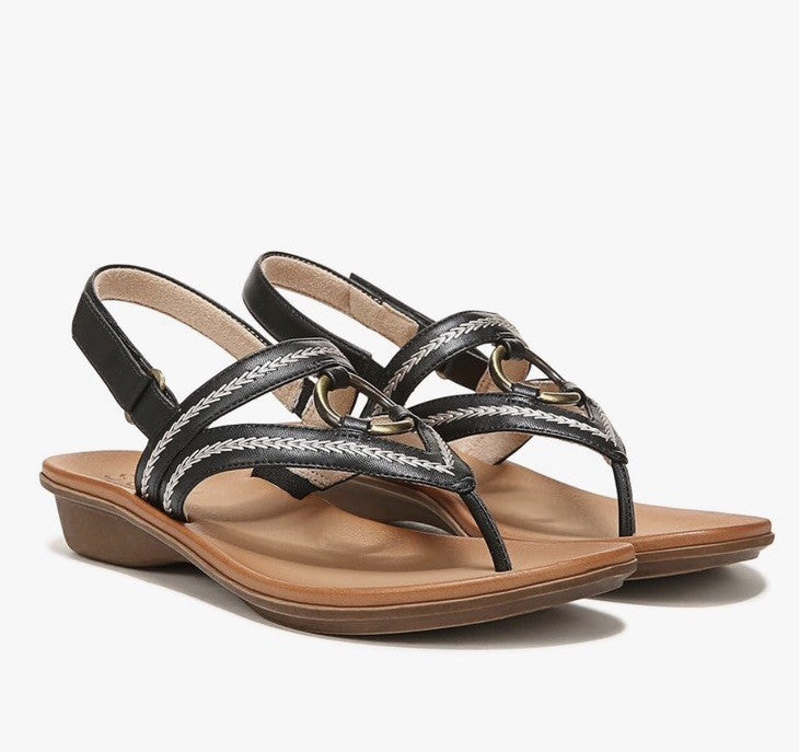 Soul Naturalizer Sunny Flat Sandals Black Smooth 7