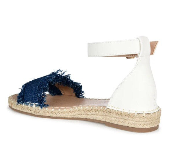 TRISTEEN ESPADRILLE SANDALS IN FABRIC Dark Denim 8