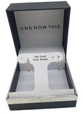 And Now This Earrings 18 K Gold Over Brass