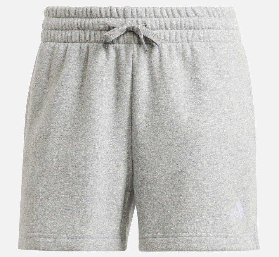 Adidas Women's Gray Fleece Sweat Shorts Size XS Embroidered Logo