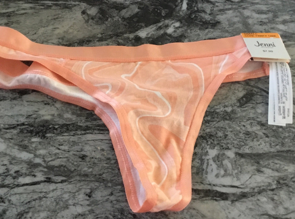 Jenni Women's Thong Jagged Lines Small 