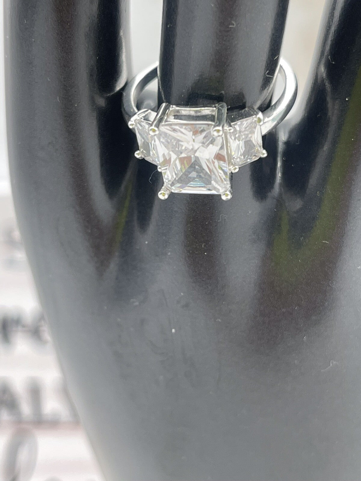 Character Club Cubic Zirconia Silver Plated Women’s Ring Size 9-