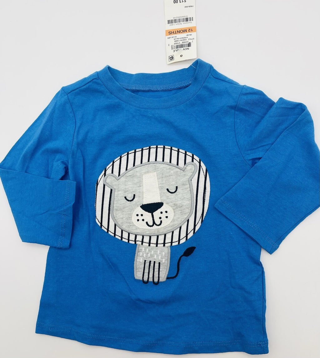 First Impressions Baby Boys Lion-Print long sleeve T-Shirt 3-6 Months