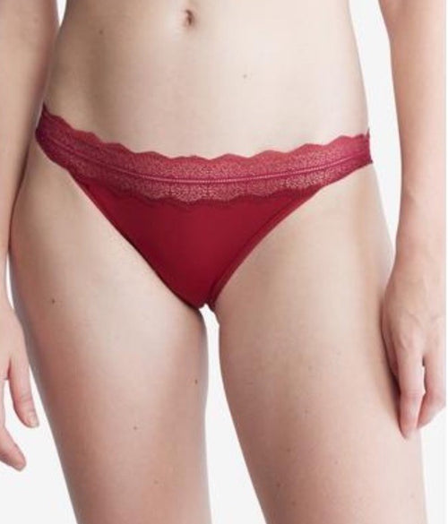 Calvin Klein Women's Lace Trim Bikini Underwear QD3838 XS