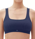 Gap GapBody Women's Ribbed Logo Comfort Racerback Bra True Navy Size  Medium 