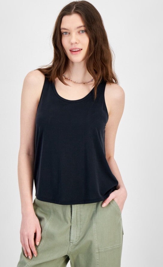 Hippie Rose Junior's Super Soft Scoop-Neck Tank - Black M