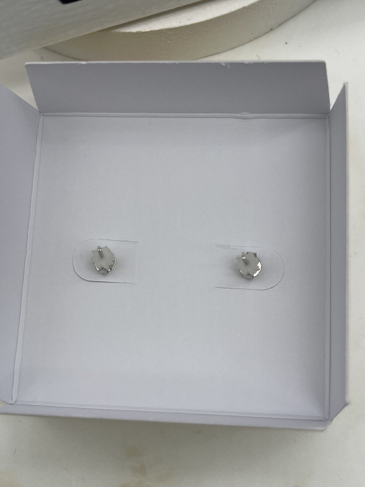 F. A. O Schwarz Sterling Silver Crown Stud Earings