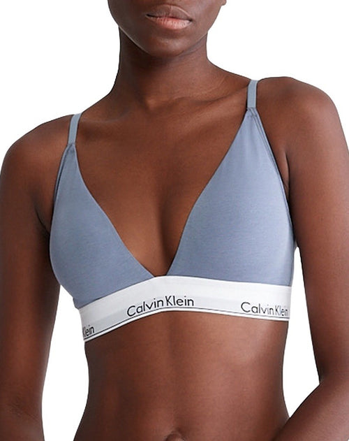 Calvin Klein Women's Modern Cotton Lightly Lined Triangle Bralette S
