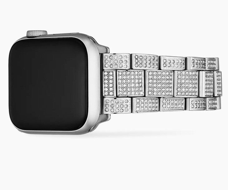 NEW Michael Kors Unisex Silver-Tone Stainless Steel Apple Watch Band 38mm or 40