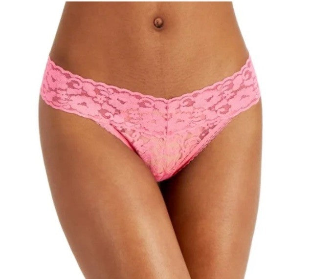 INC International Concepts Lace Thong Underwear Lingerie Pink Gemstone XXL