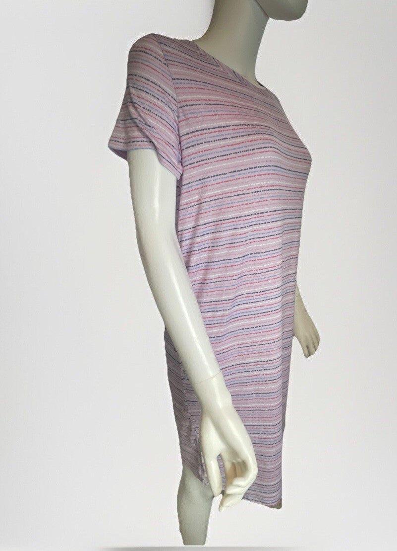 Roudelain Women's Printed Short-Sleeve Sleepshirt - Abilli Stripe, S