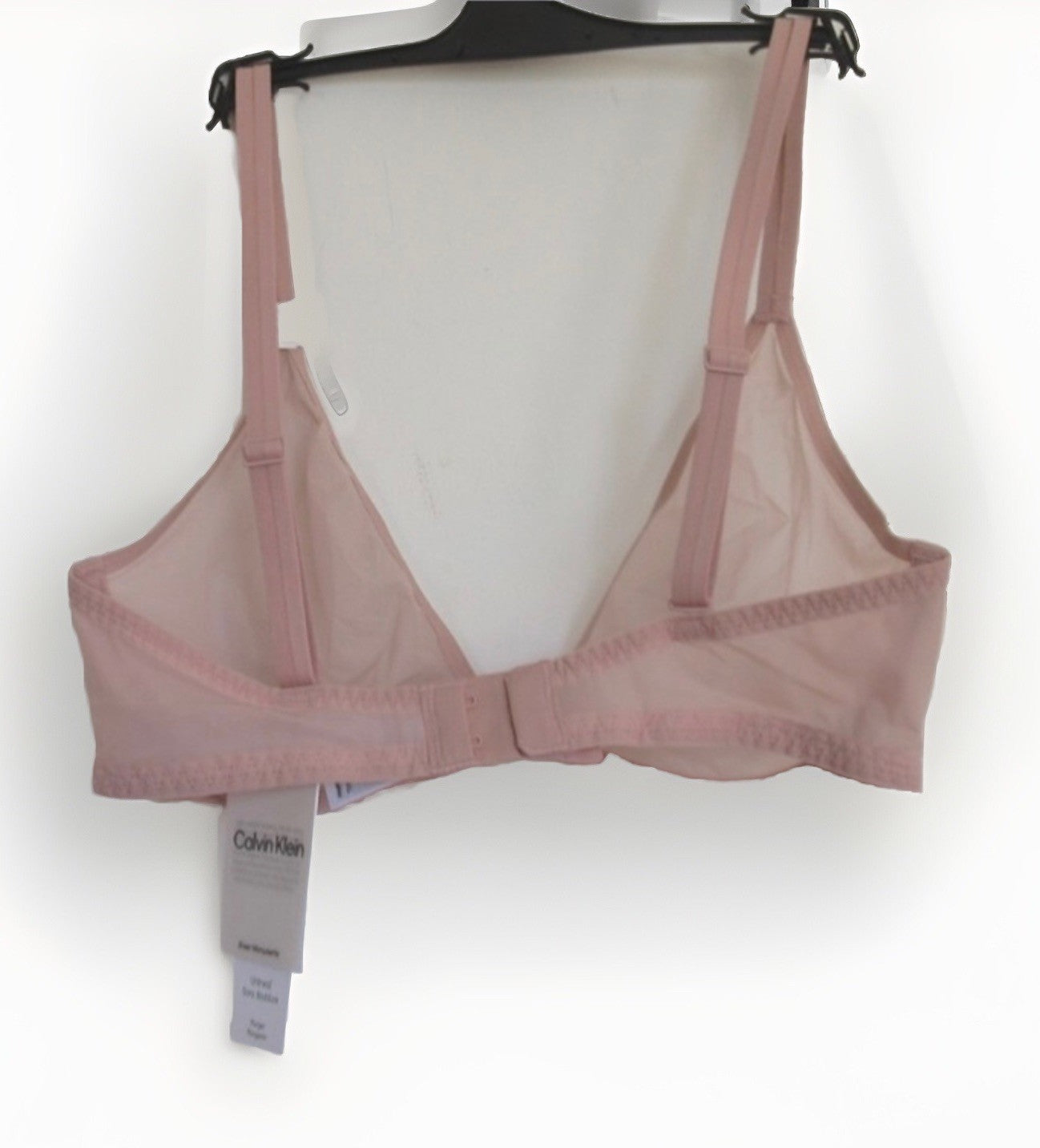 Calvin Klein Women's Sheer Marquisette Unlined Plunge Bra Beige 32B