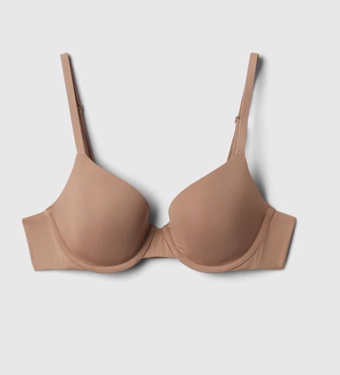 GapBody Everyday T-shirt Bra 32C Clay Brown 