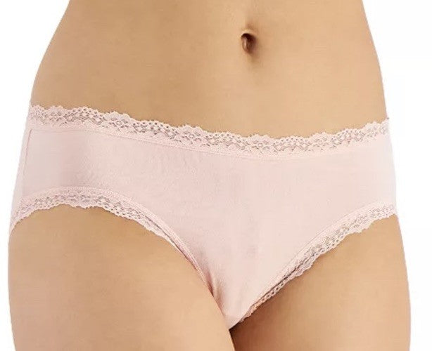 Jenni Women’s Lace Trim Hipster Underwear XL Peachskin 