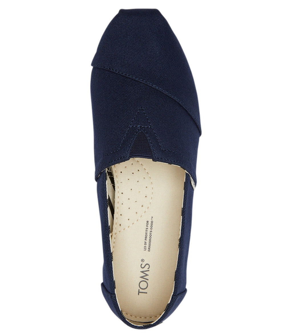 Women's Toms Alpargata Navy Size 6.5 Recycled Cotton Canvas  100% Original Brand