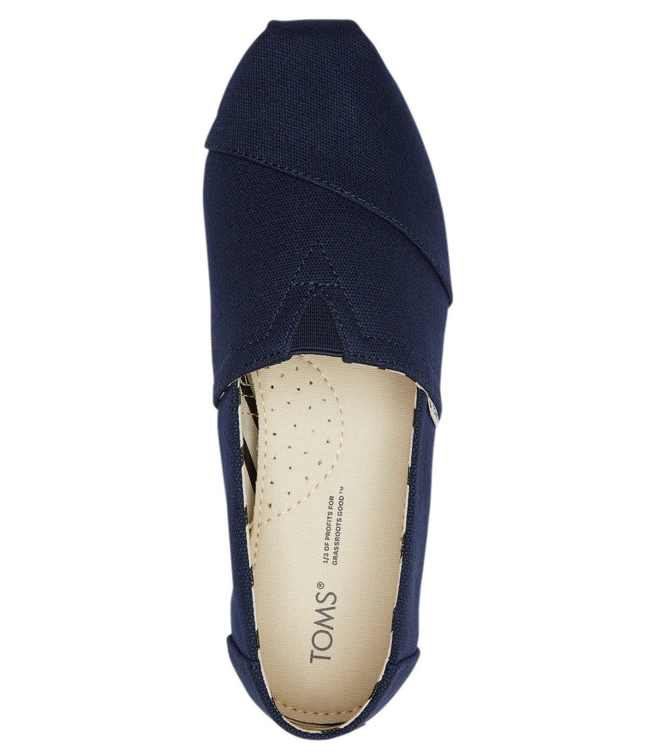 Women's Toms Alpargata Navy Size 6.5 Recycled Cotton Canvas  100% Original Brand