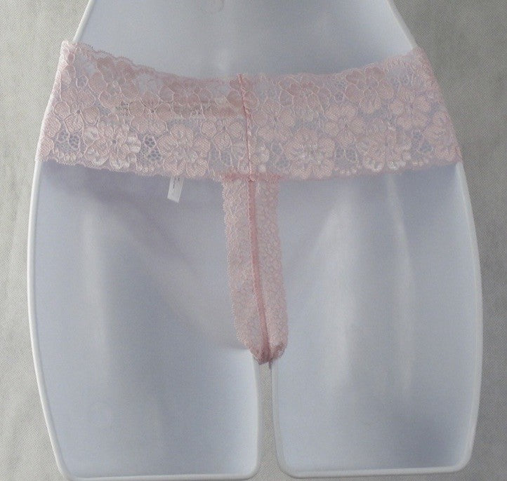 Jenni Women's Lace-Trim Thong Underwear Tossed Hearts XXXL