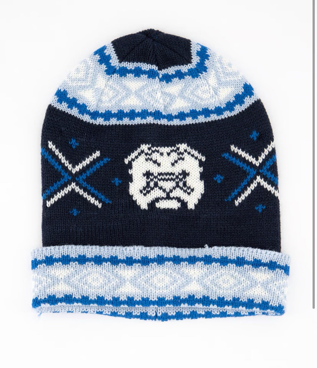 Club Room Mens Womens Unisex Hat and Scarf Gift Set Blue One Size Beanie