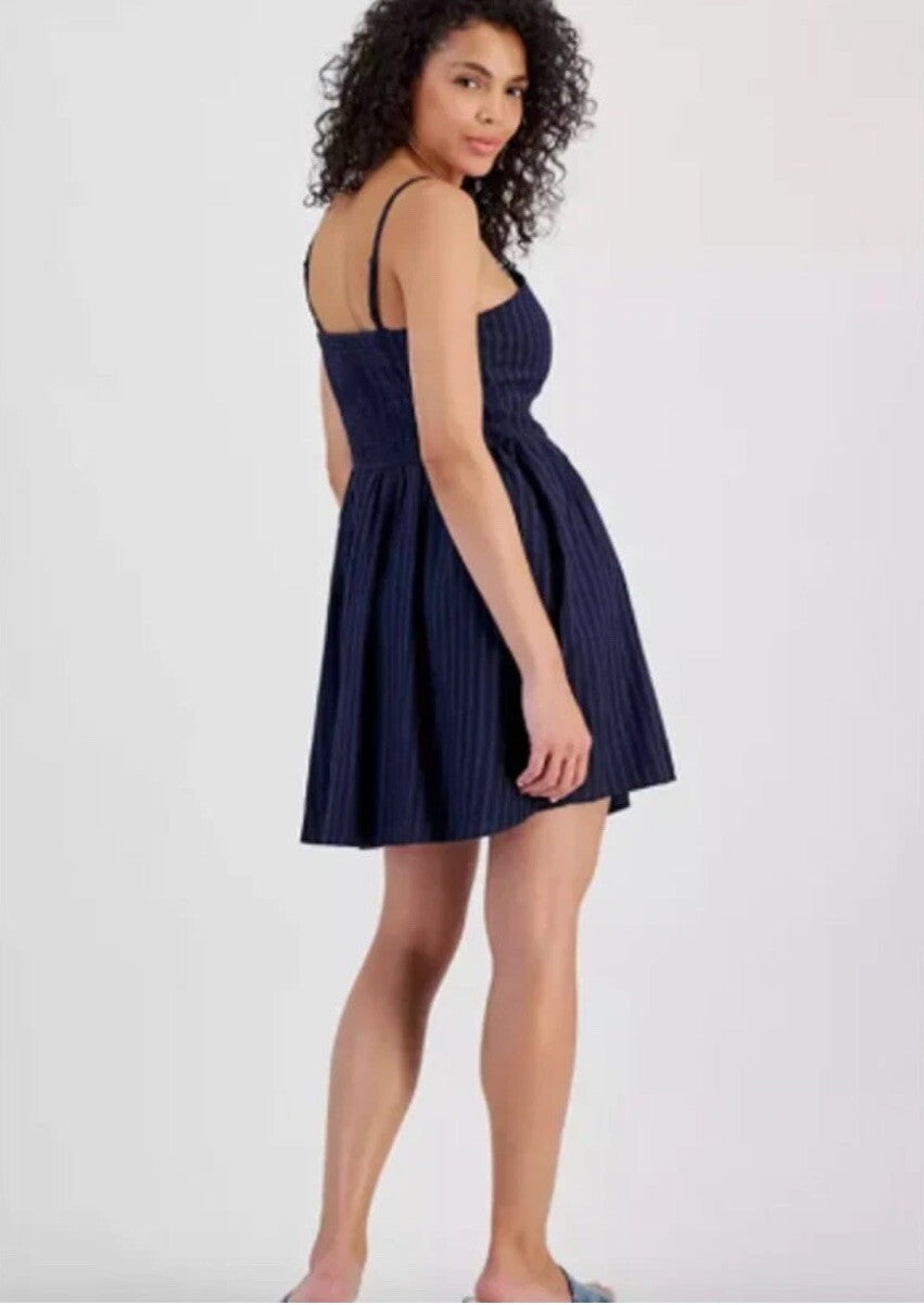 NEW Tinseltown Blue Sweetheart Mini Dress Size Small Fit and Flare Sundress 