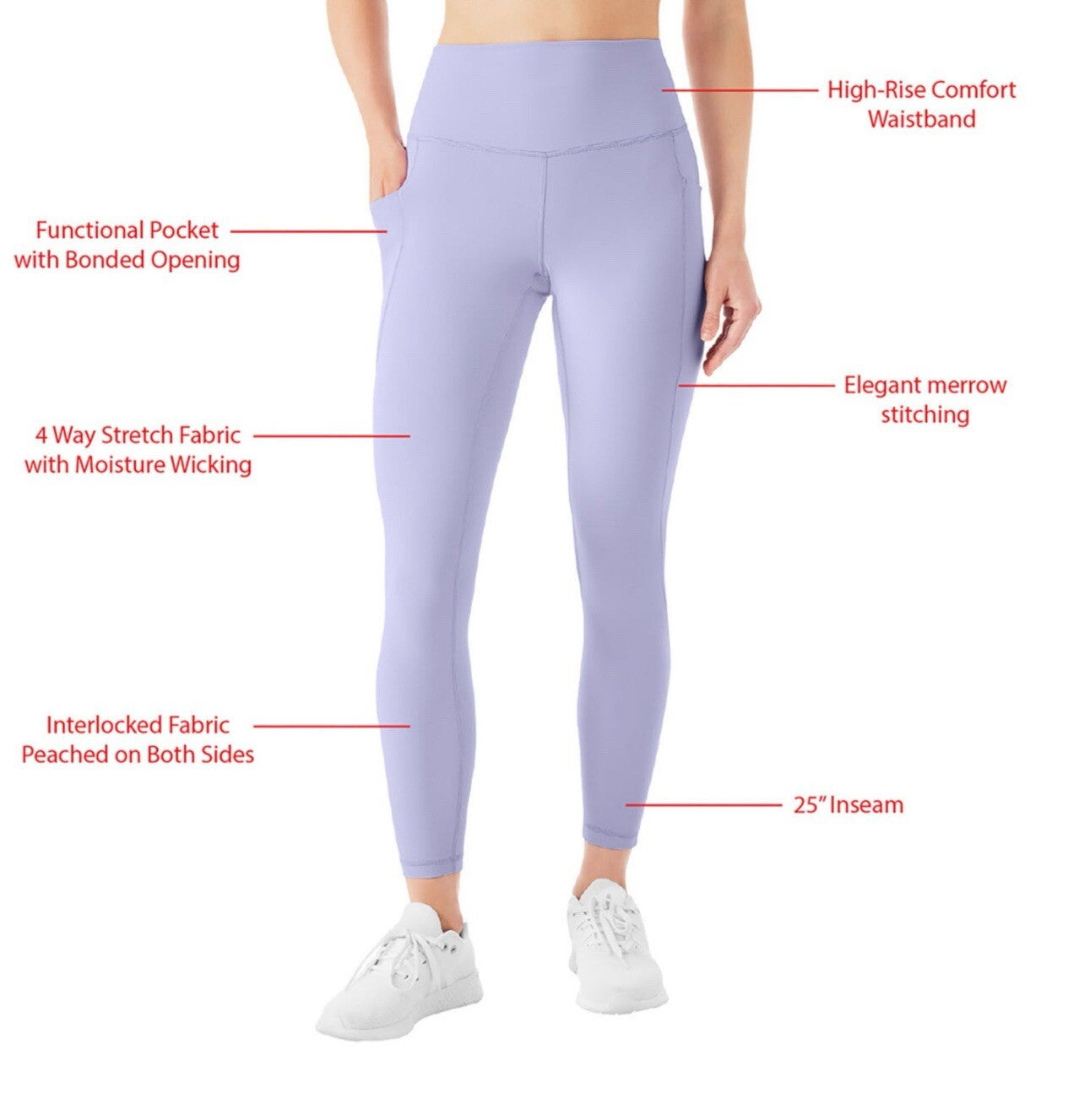 Member's Mark Women's Everyday Fashion Stretch Legging Size XXL