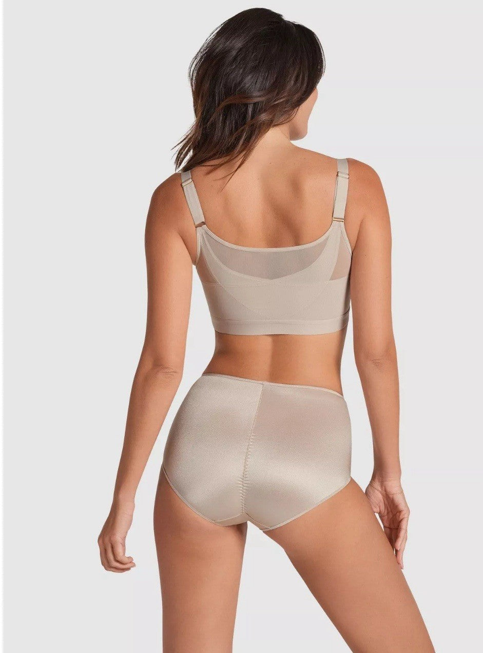 Leonisa Back Support Posture Corrector Wireless Bra Contour Cups 011936 Beige36B