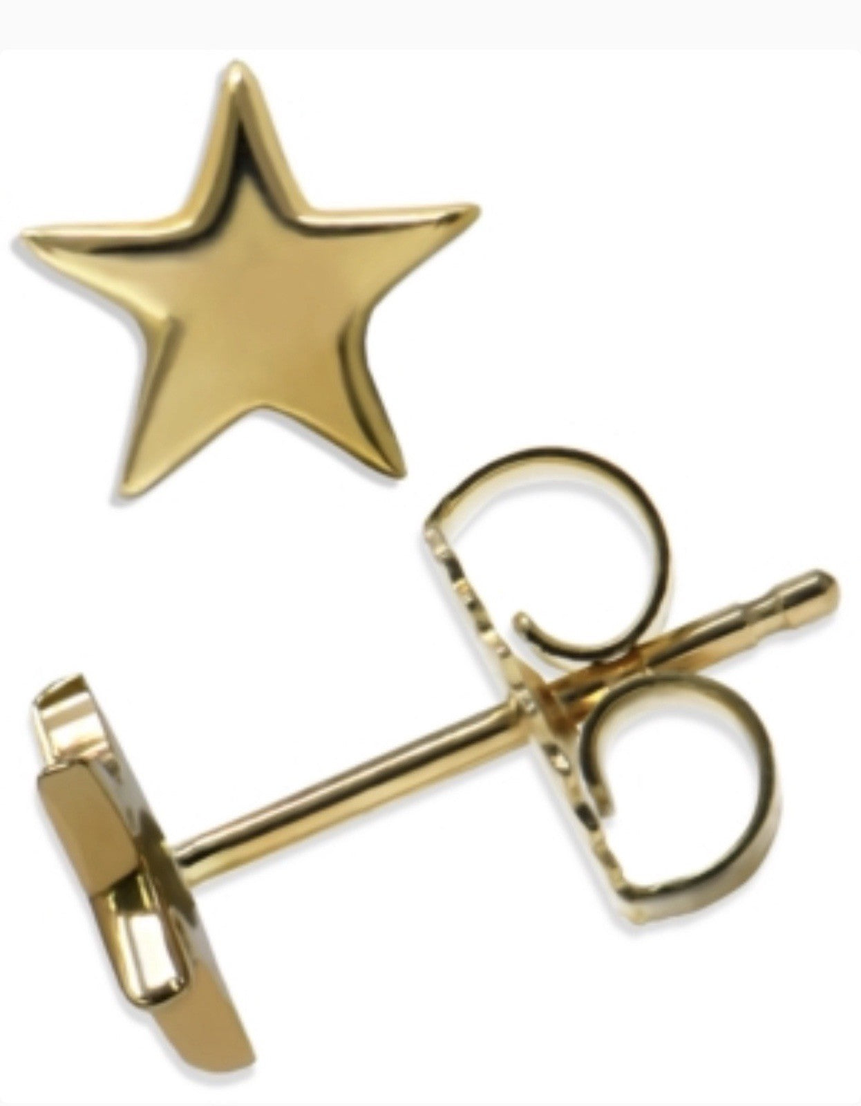 Jac+Jo by Anzie Diamond Accent & Enamel Star Stud Earrings in 14k Gold